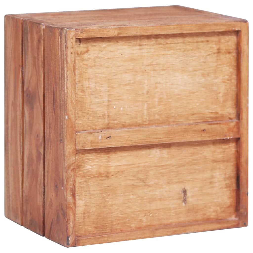 Bedside Cabinet with 3 Drawers 35x25x35 cm Solid Mahogany Wood Price