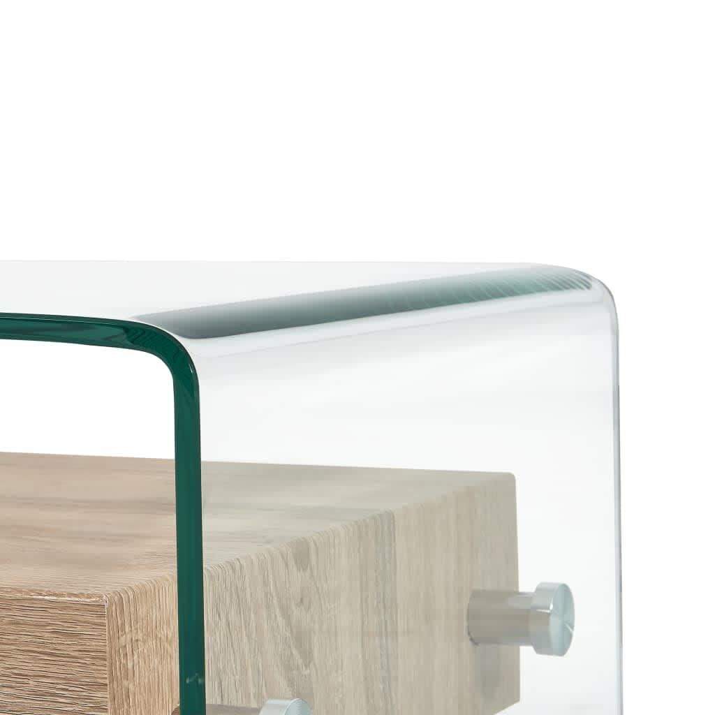 Coffee Table Clear 98x45x31 cm Tempered Glass Price