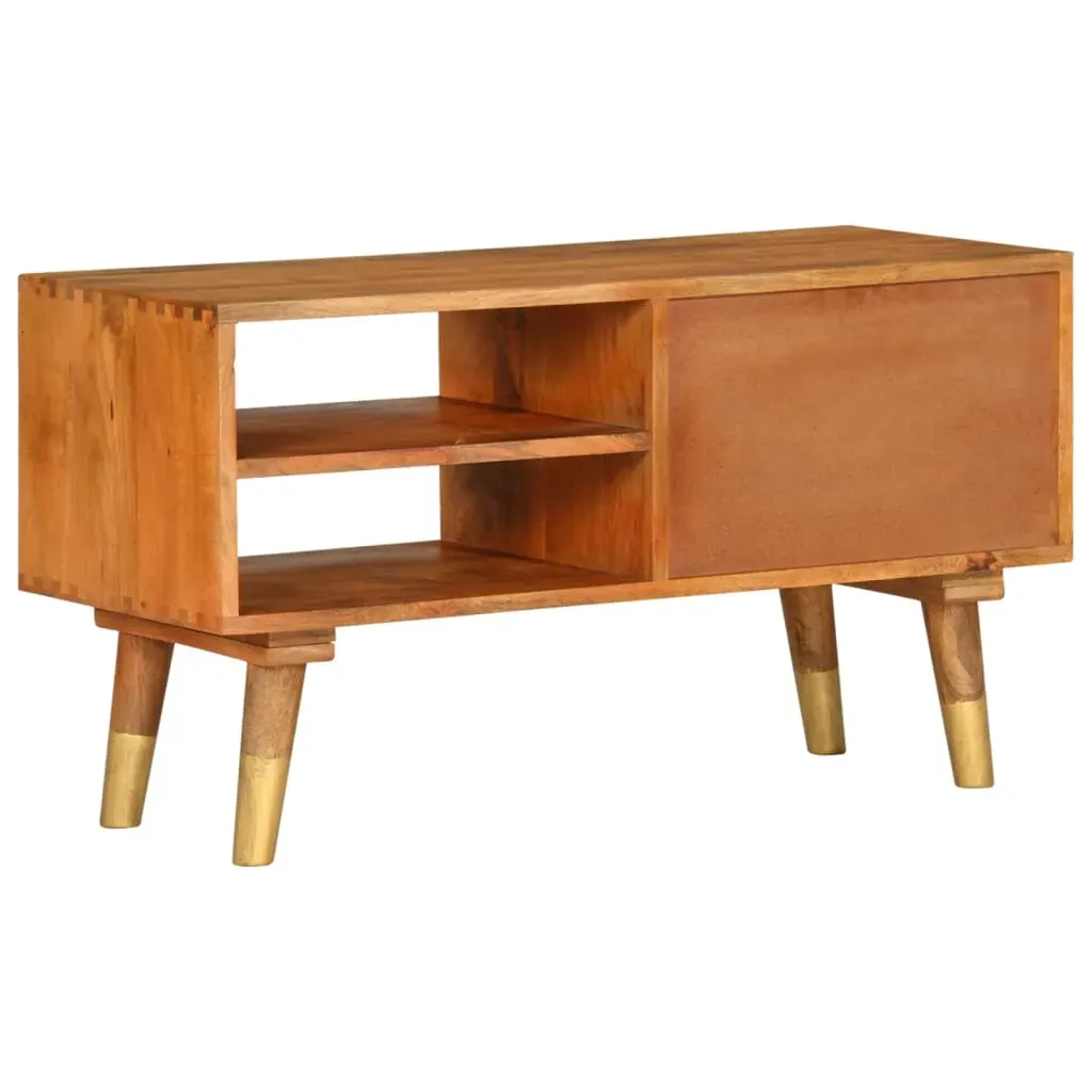 TV Cabinet 85x35x47 cm Solid Mango Wood Price