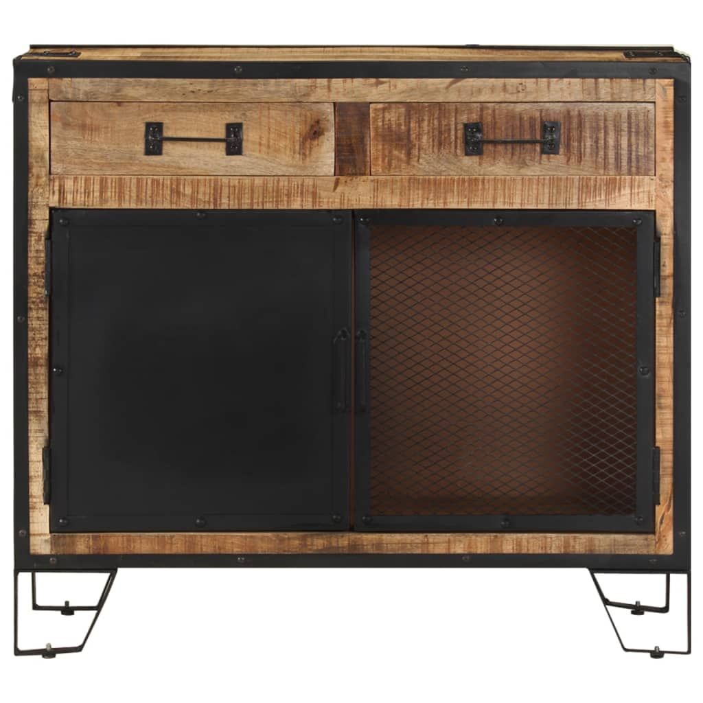 Sideboard 80x31x71 cm Solid Rough Mango Wood Price