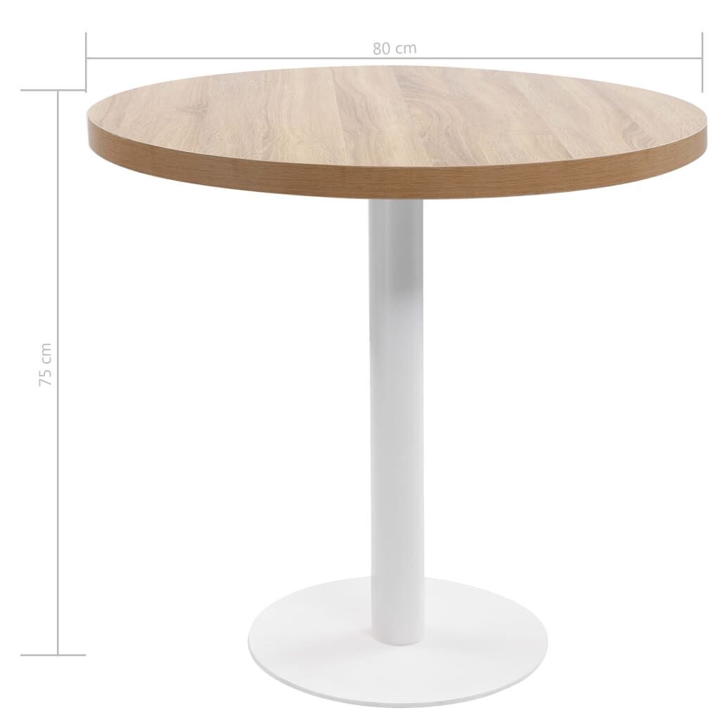 Bistro Table Light Brown 80 cm MDF Price