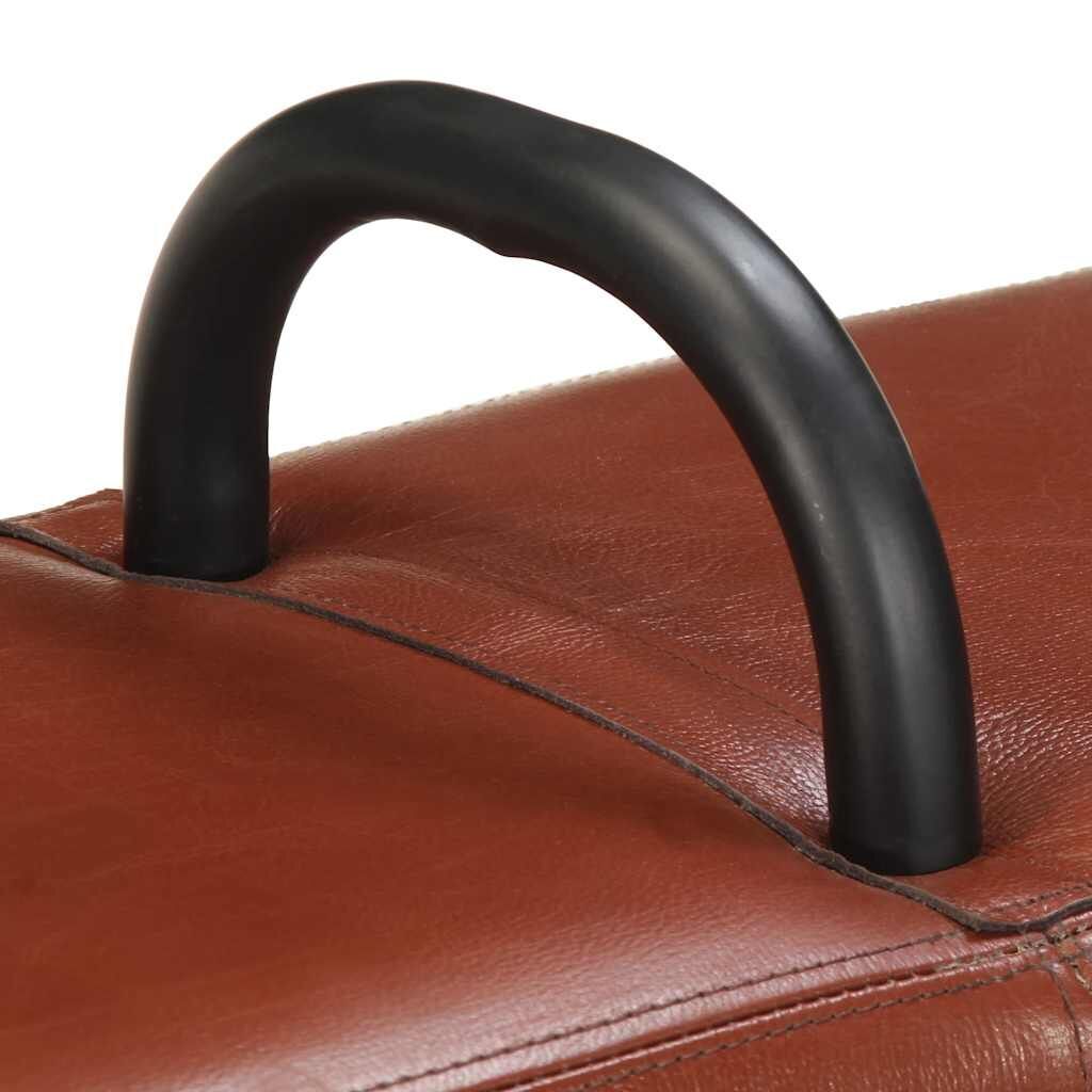 Vintage Turnbock Bench with Handles Real Goat Leather Price