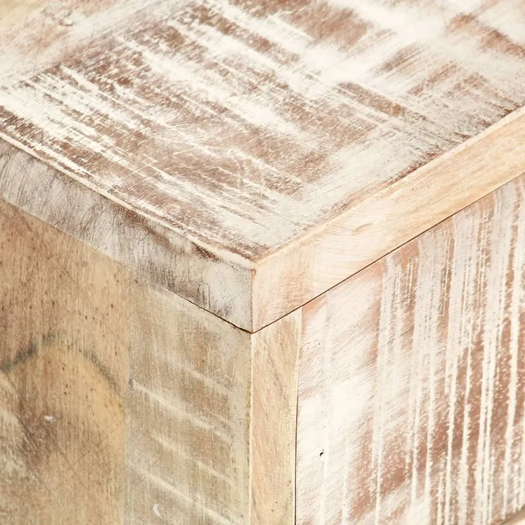 Coffee Table White 117x50x30 cm Solid Acacia Wood Price
