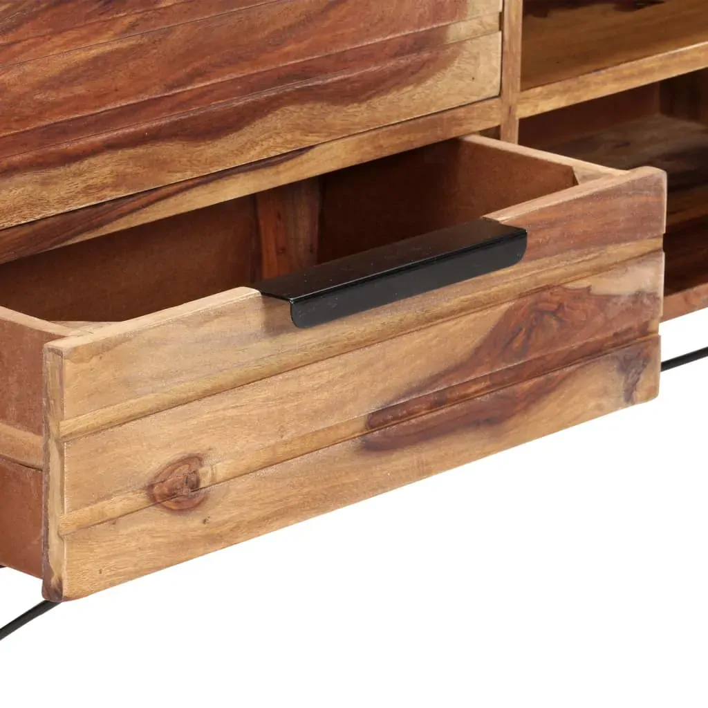 TV Cabinet 140x28x47 cm Solid Acacia Wood Price