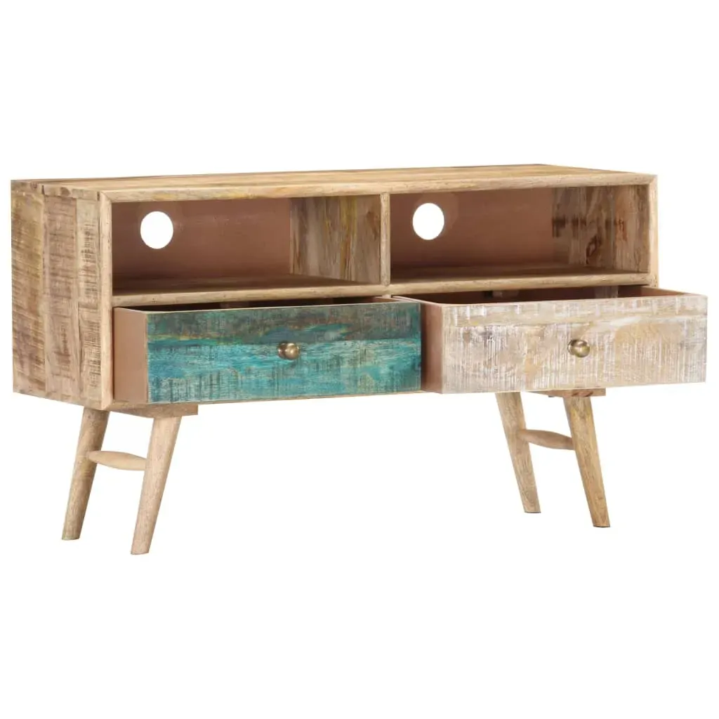 TV Cabinet 88x30x50 cm Solid Mango Wood Price