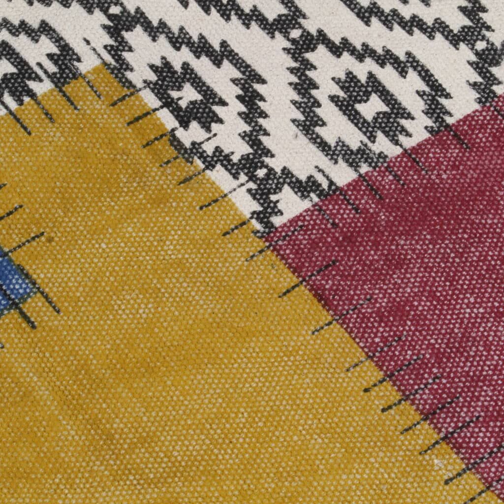 Handwoven Kilim Rug Cotton 120x180 cm Printed Multicolour Price