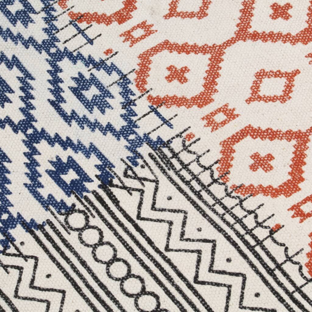 Handwoven Kilim Rug Cotton 120x180 cm Printed Multicolour Price
