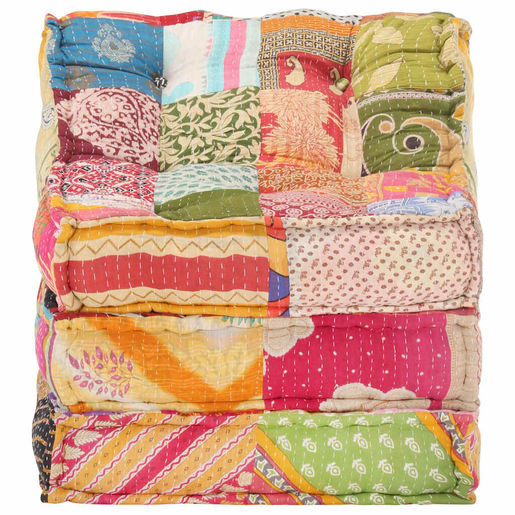 Modular Pouffe Patchwork Fabric Price