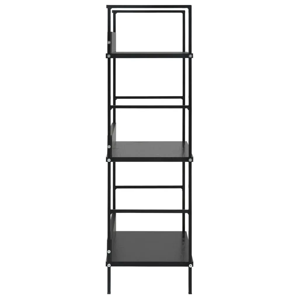 3-Layer Book Shelf Black 60x27.6x90.5 cm Engineered Wood Price