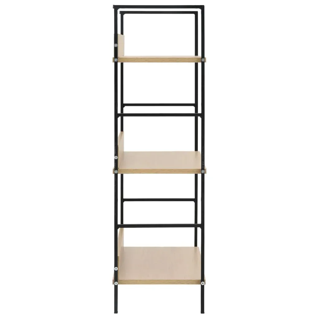 3-Layer Book Shelf Oak 60x27.6x90.5 cm Engineered Wood Price