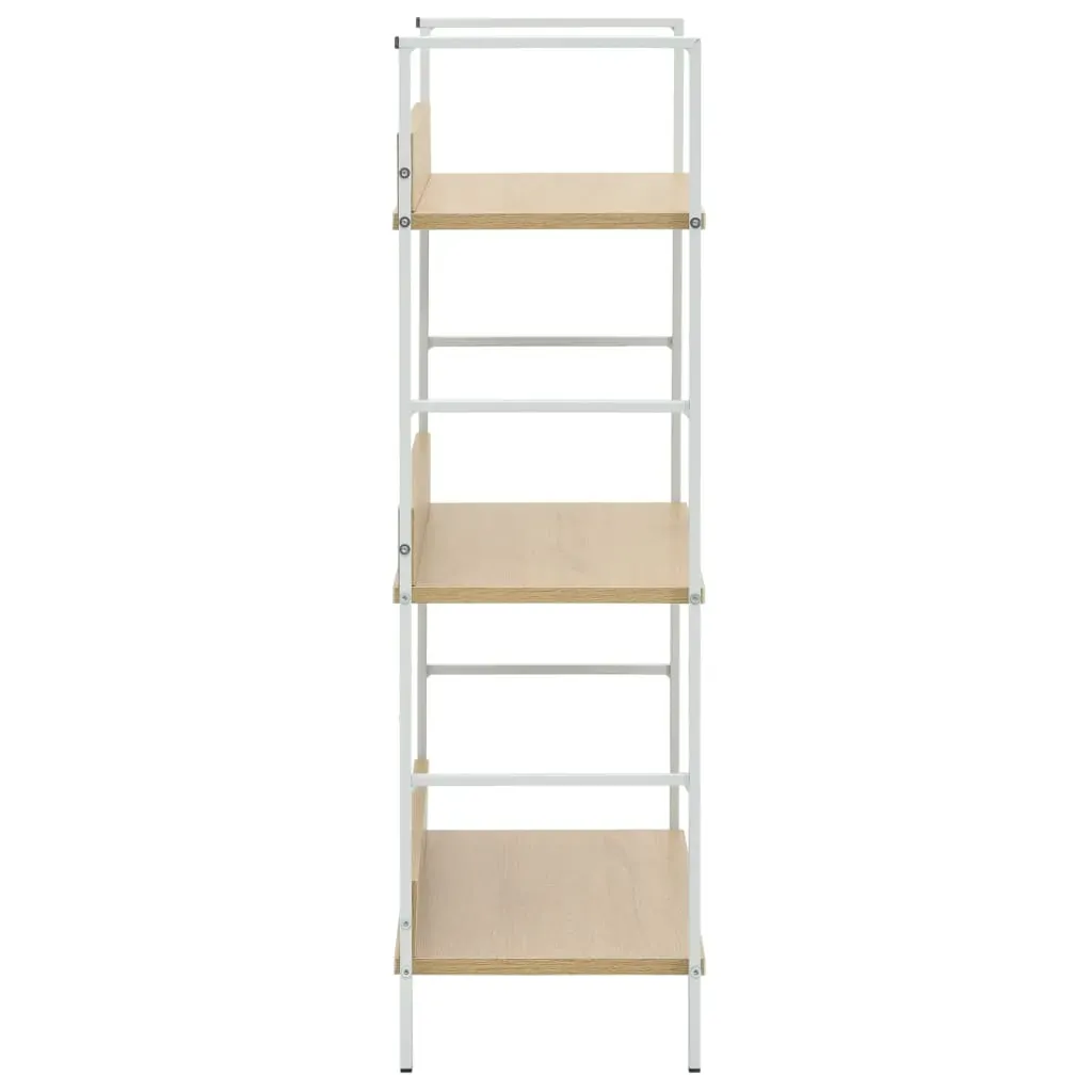 3-Layer Book Shelf Oak 60x27.6x90.5 cm Engineered Wood Price