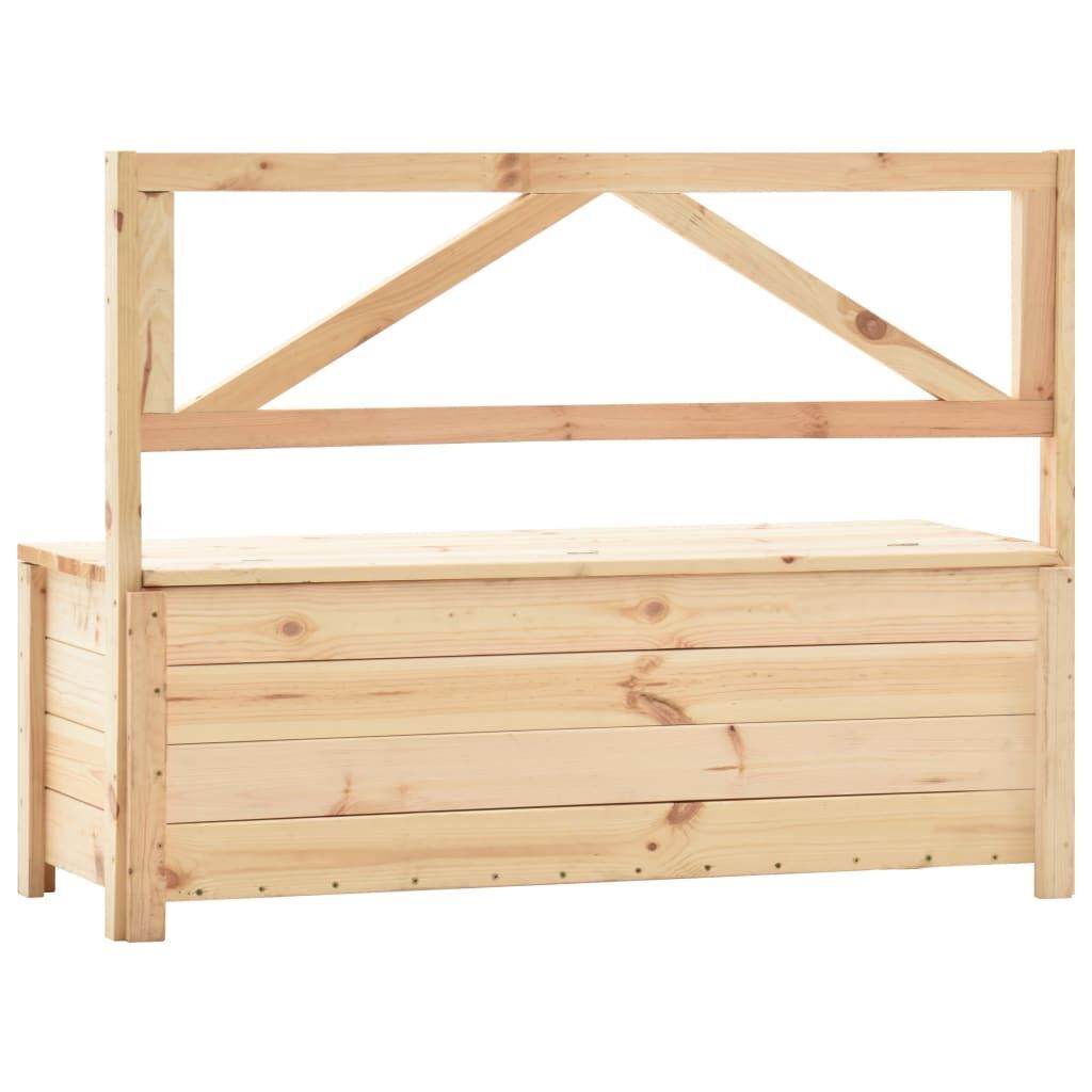 Storage Bench 120 cm Solid Pine Wood Price