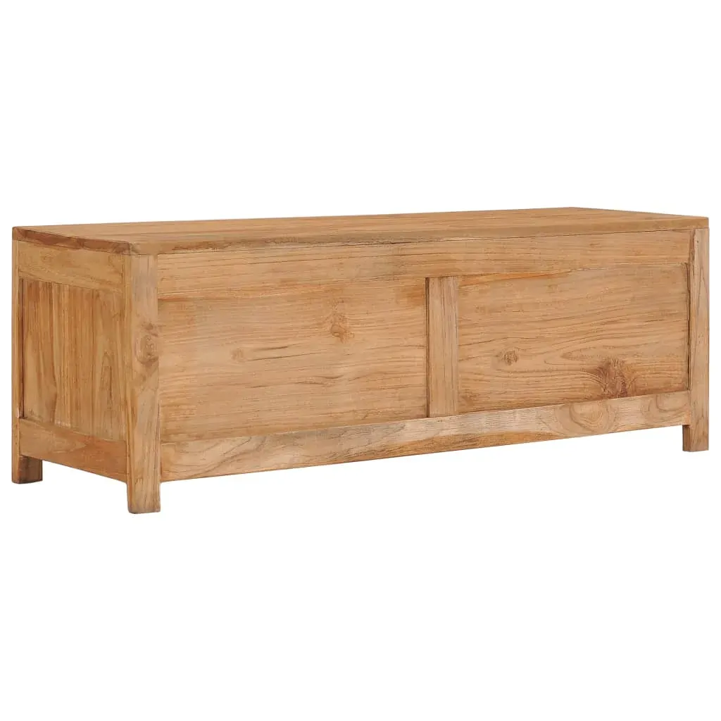 TV Cabinet 100x30x35 cm Solid Teak Wood Price