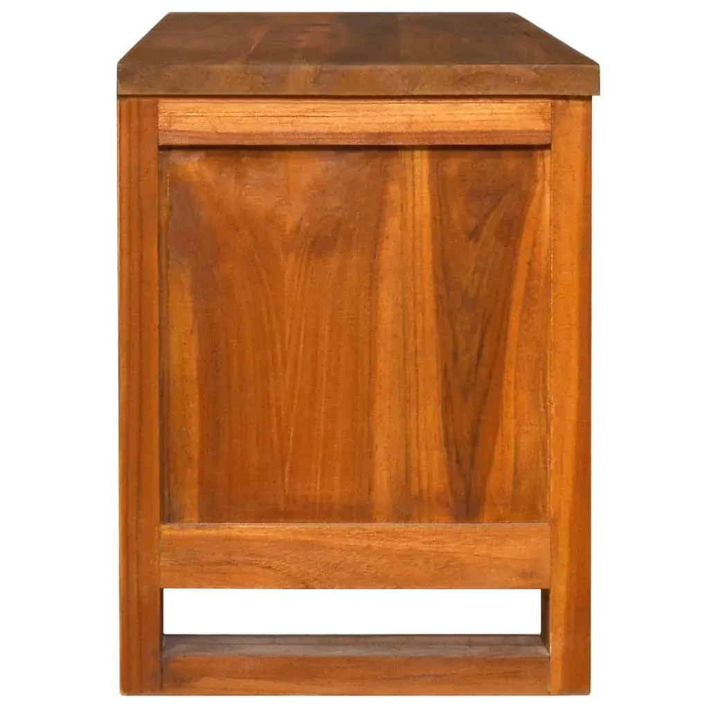TV Cabinet 110x30x40 cm Solid Teak Wood Price
