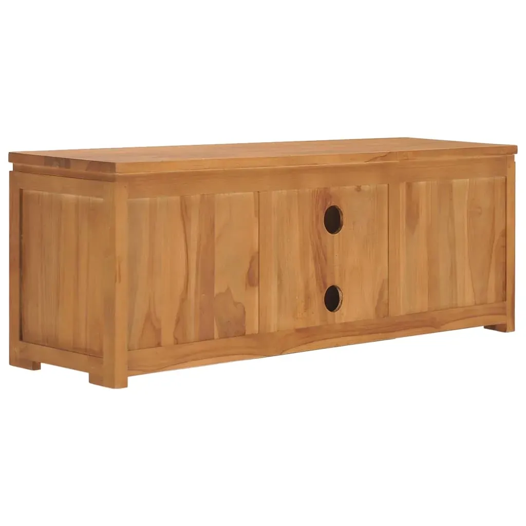 TV Cabinet 110x30x40 cm Solid Teak Wood Price