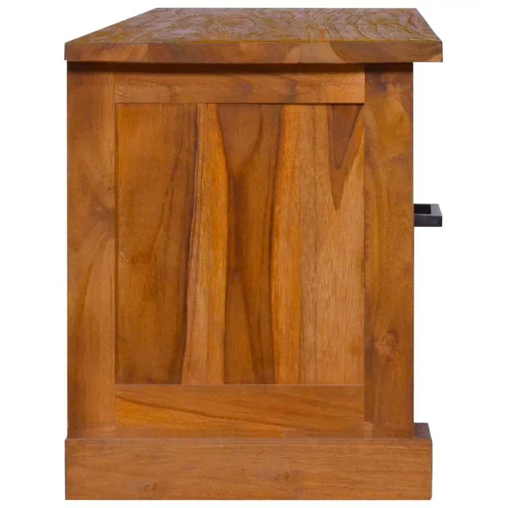 TV Cabinet 112x30x37 cm Solid Teak Wood Price