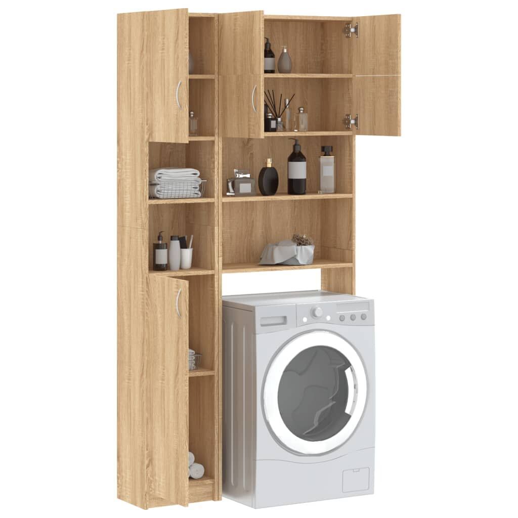 Washing Machine Cabinet Set Sonoma Oak Engineered Wood Price