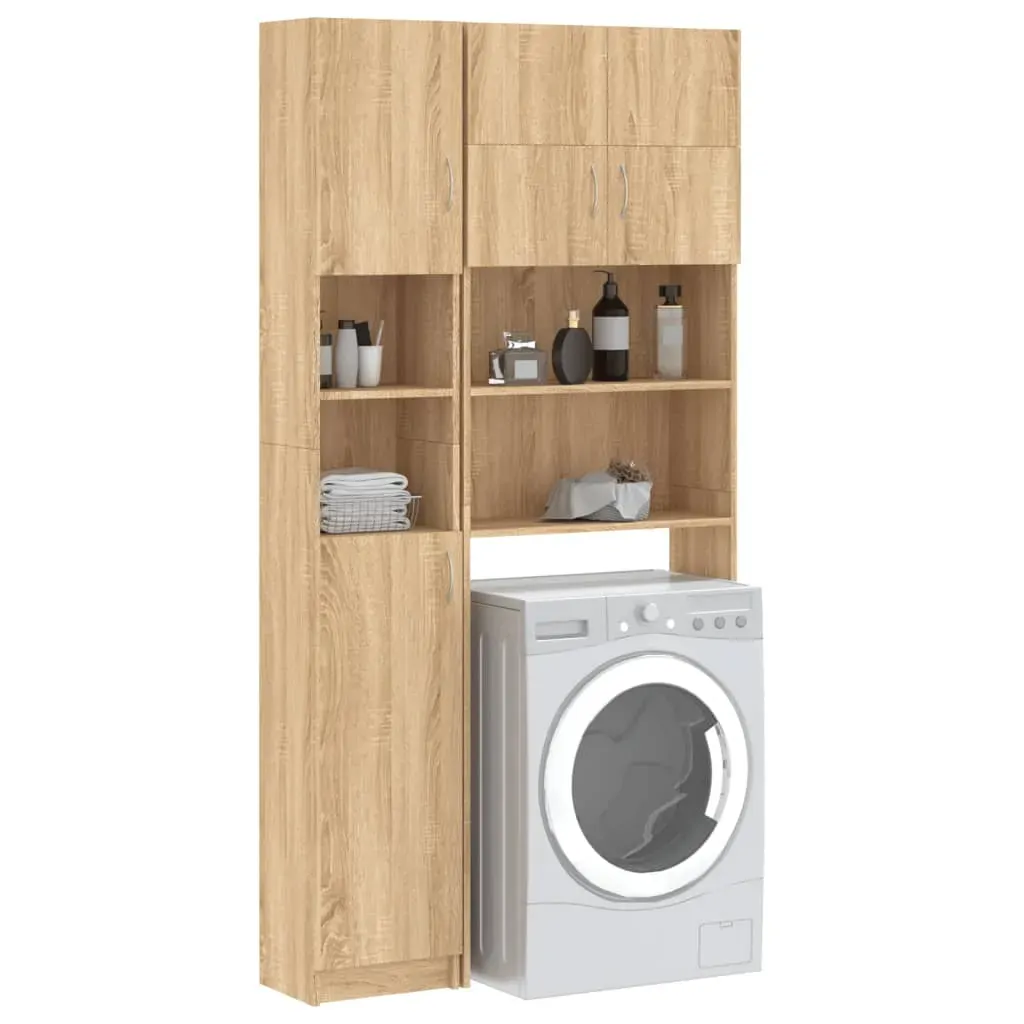 Washing Machine Cabinet Set Sonoma Oak Engineered Wood Price
