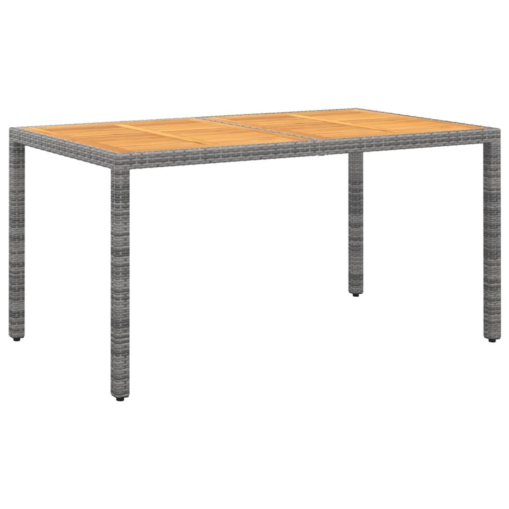 5 Piece Garden Dining Set Poly Rattan Grey Price