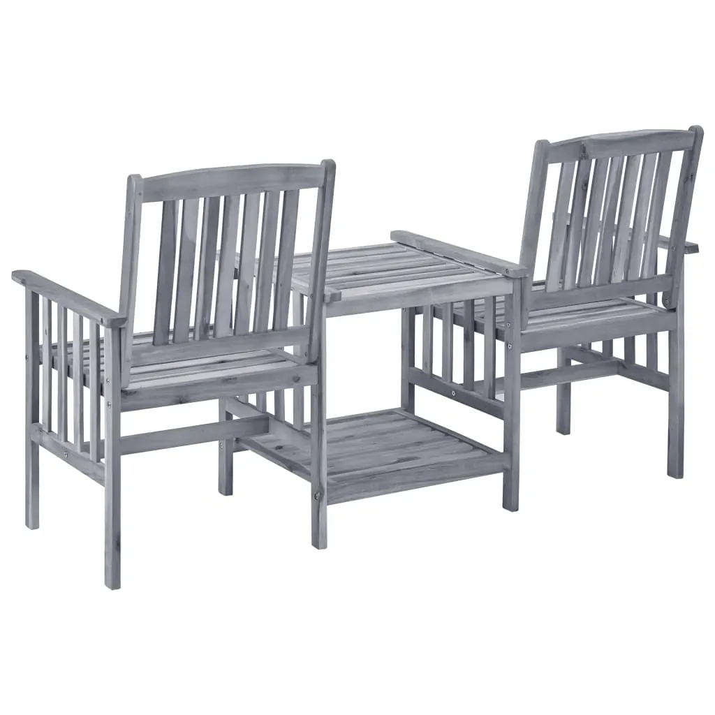 Garden Chairs with Tea Table and Cushions Solid Acacia Wood Price