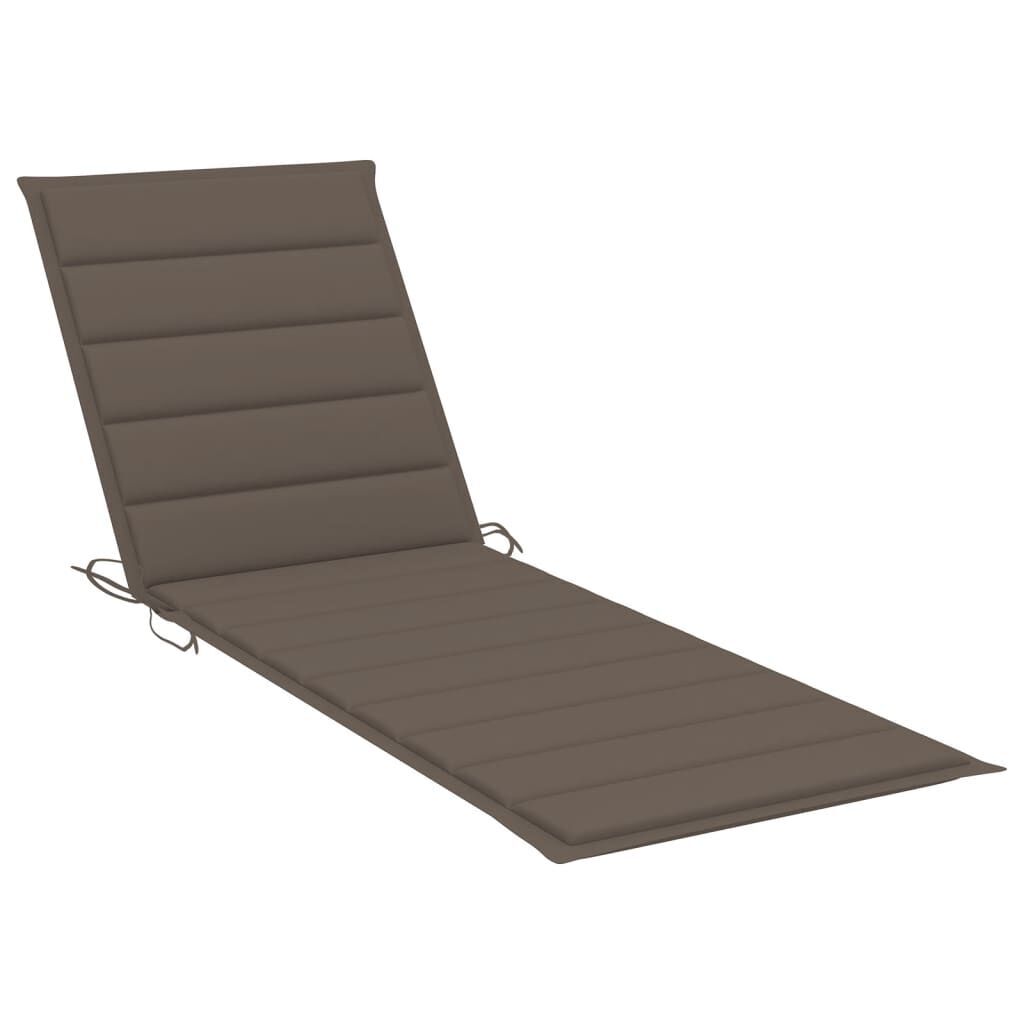 2-Person Garden Sun Lounger with Cushions Solid Acacia Wood Price