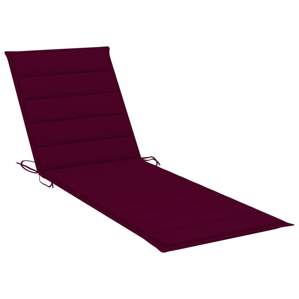 2-Person Garden Sun Lounger with Cushion Grey Solid Acacia Wood Price