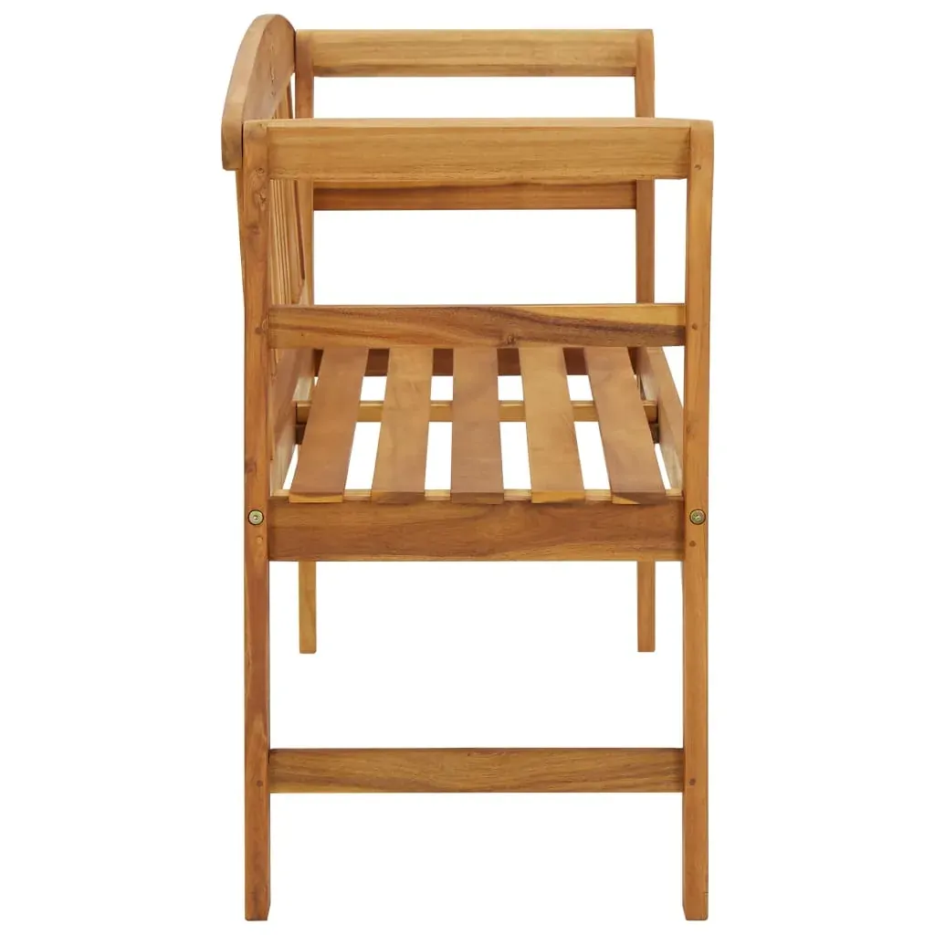 Garden Bench with Cushion 120 cm Solid Acacia Wood Price