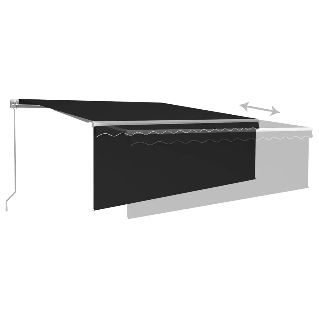 Manual Retractable Awning with Blind 4.5x3m Anthracite Price