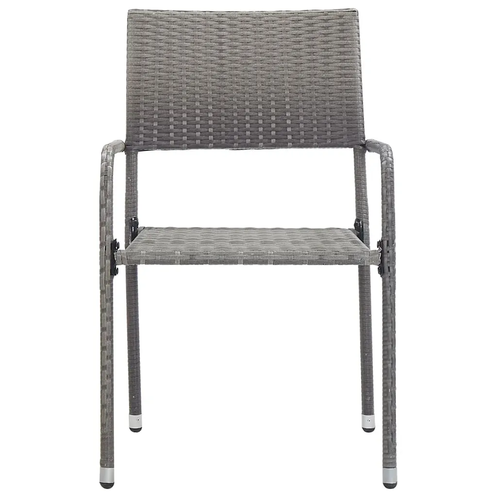 3 Piece Garden Dining Set Grey Price