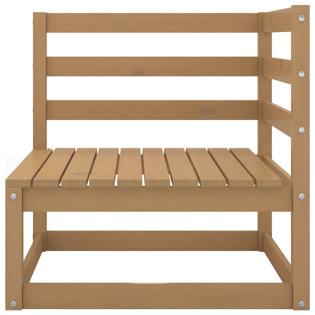 10 Piece Garden Lounge Set Honey Brown Solid Pinewood Price