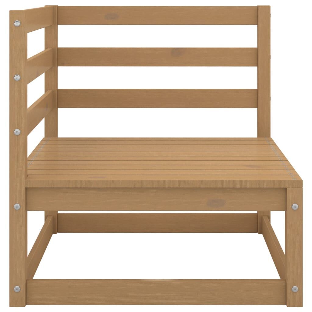 10 Piece Garden Lounge Set Honey Brown Solid Pinewood Price