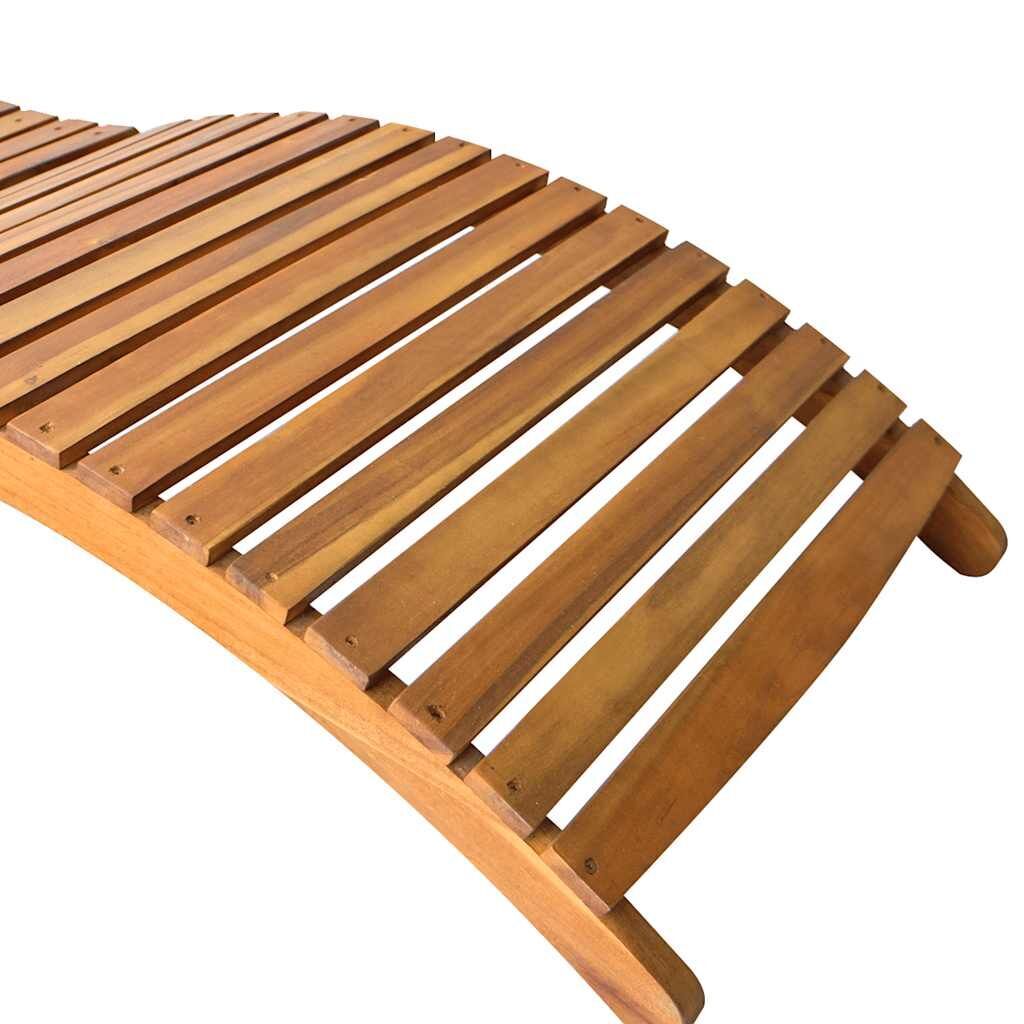 Sun Loungers 2 pcs with Cushions Solid Acacia Wood Price