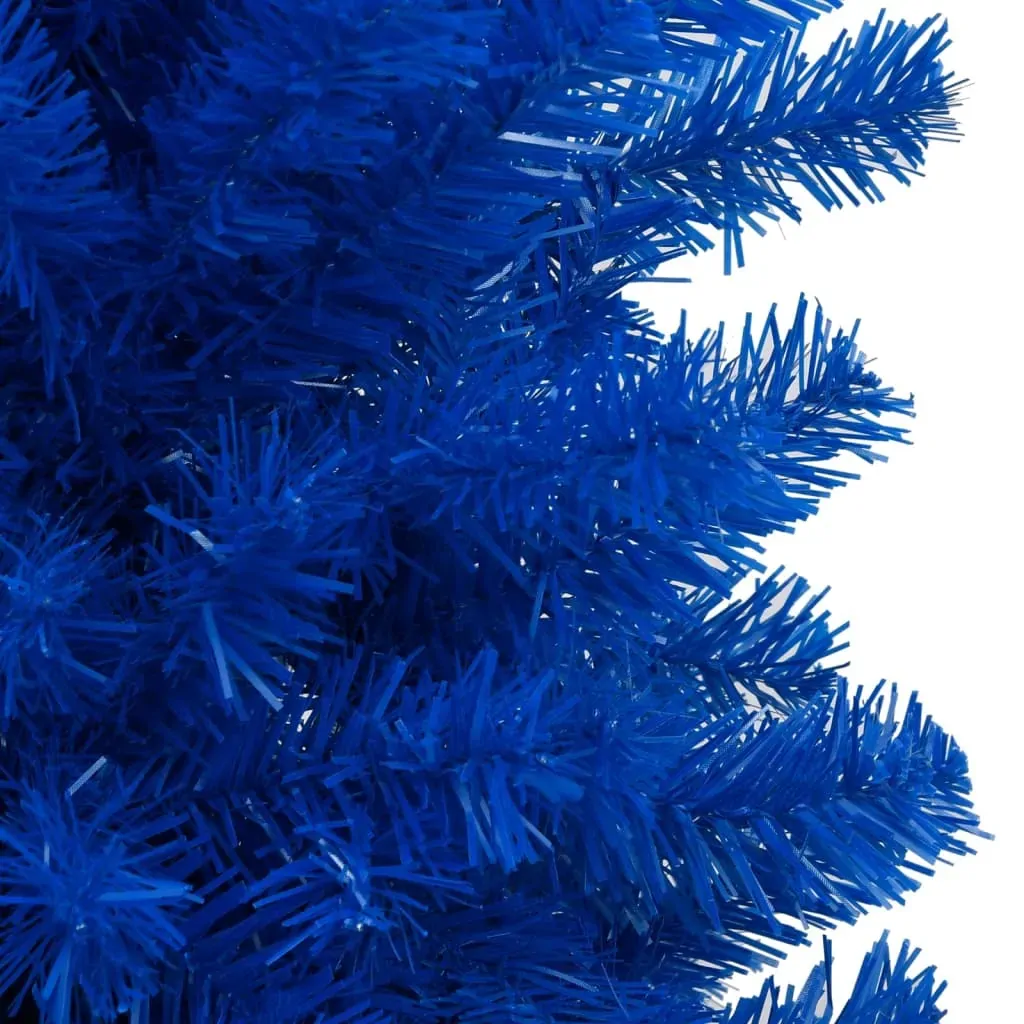 Artificial Pre-lit Christmas Tree with Stand Blue 120 cm PVC Price