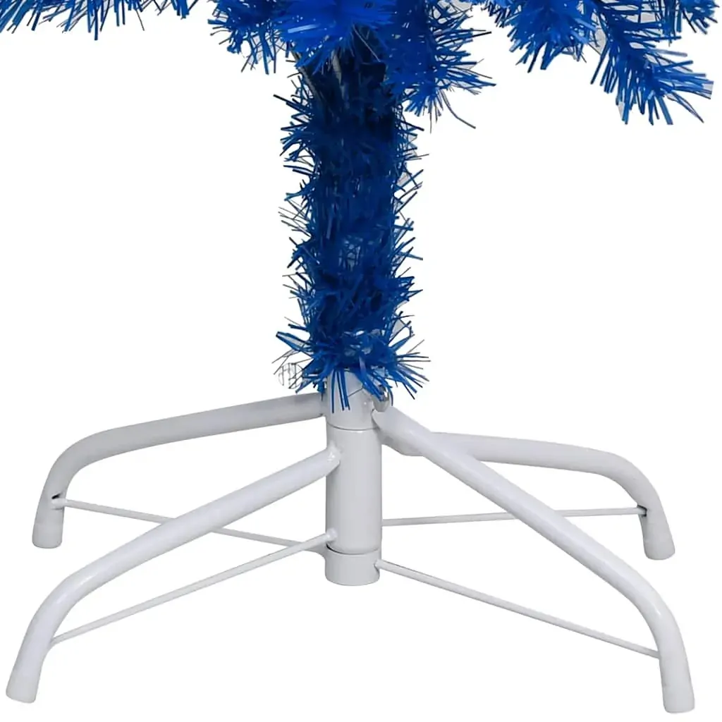 Artificial Pre-lit Christmas Tree with Ball Set Blue 240 cm PVC Price