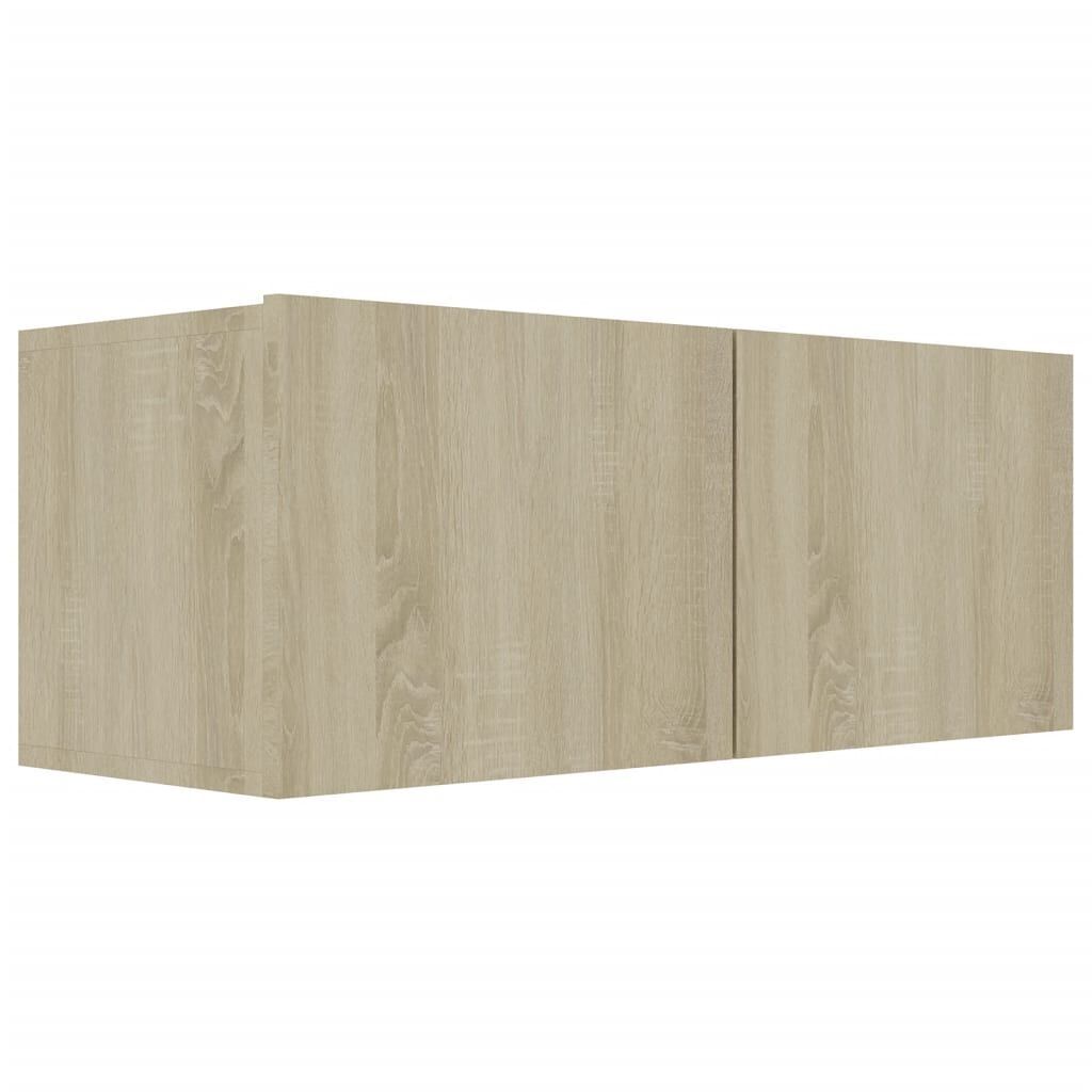 4 Piece TV Cabinet Set Sonoma Oak Engineered Wood Price
