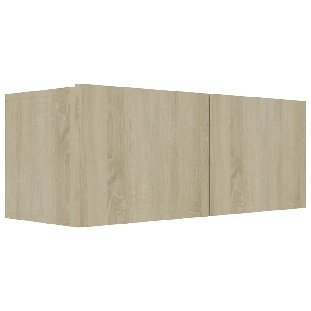 4 Piece TV Cabinet Set Sonoma Oak Engineered Wood Price