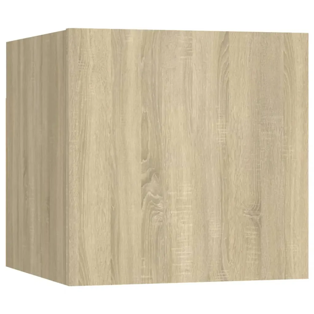 4 Piece TV Cabinet Set Sonoma Oak Engineered Wood Price