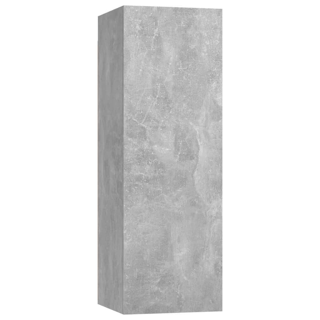 8 Piece TV Cabinet Set Concrete Grey Engineered Wood Price