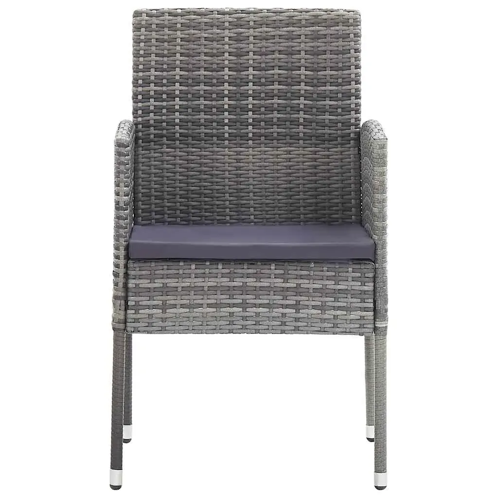 5 Piece Garden Dining Set Anthracite Price