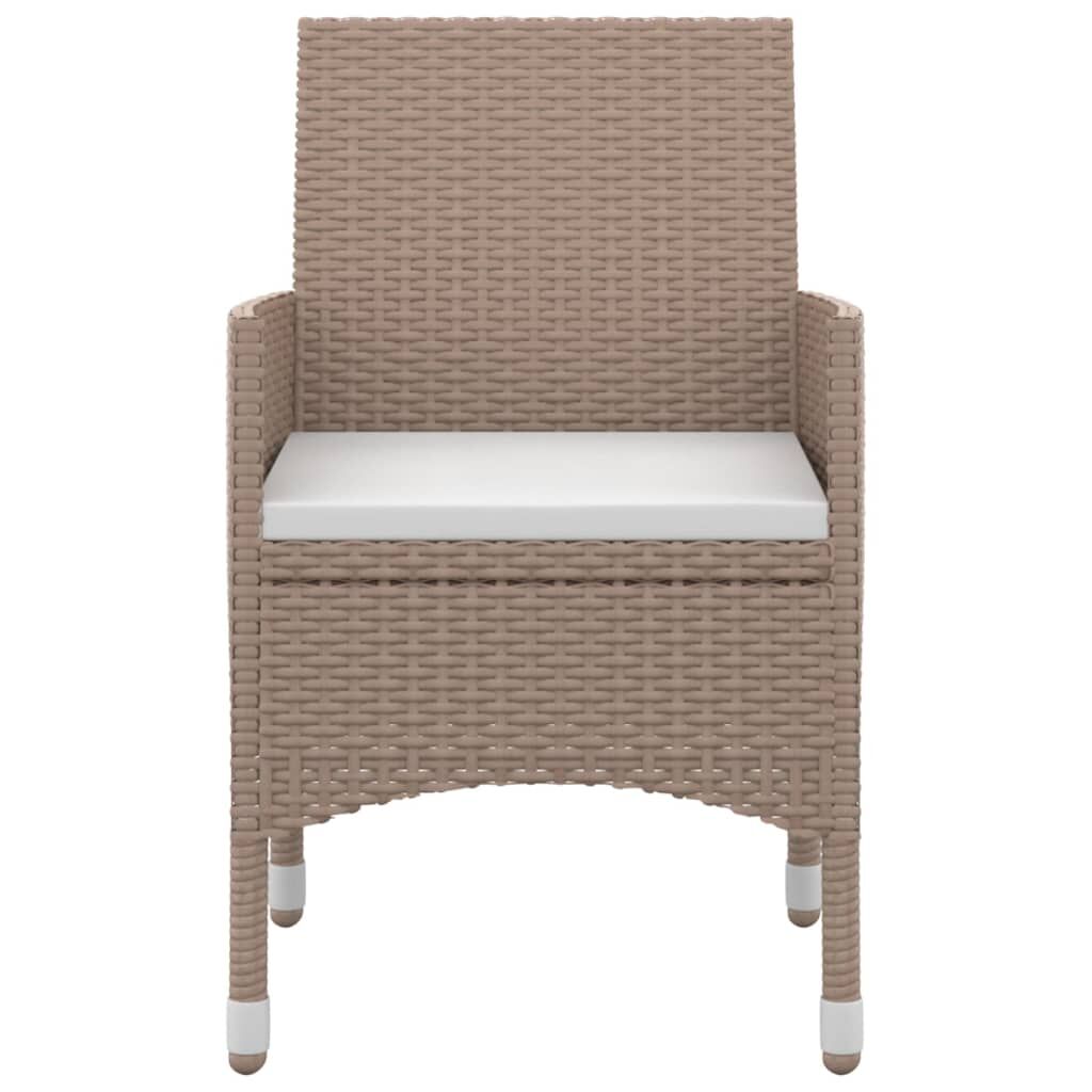 9 Piece Garden Dining Set with Cushions Poly Rattan and Glass Price