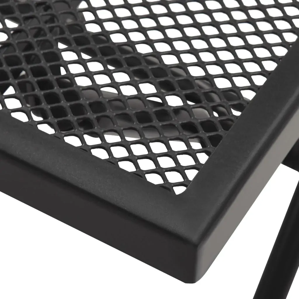 Folding Table Mesh 38x38x38 cm Steel Anthracite Price