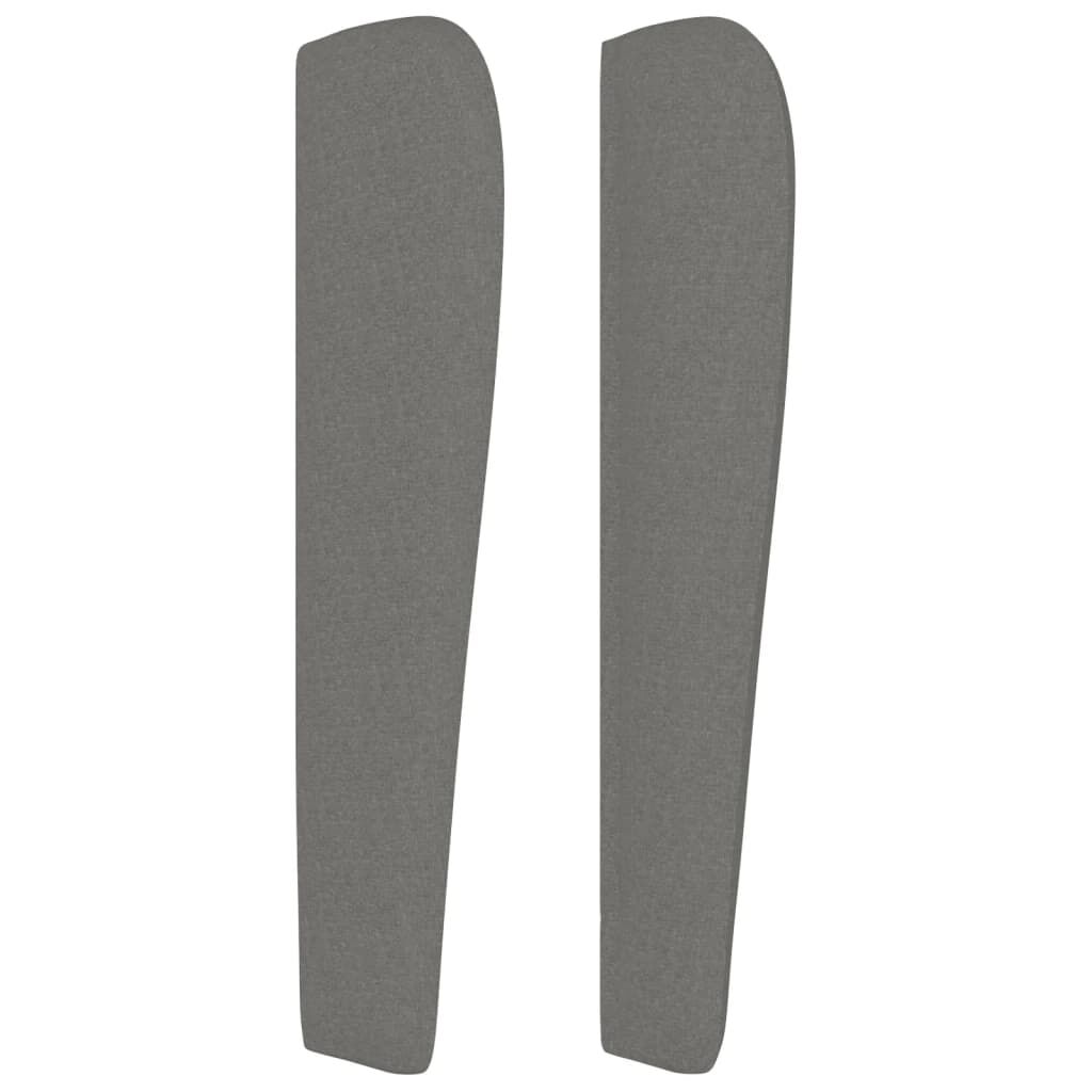 Headboard with Ears Dark Grey 203 cm Fabric Price