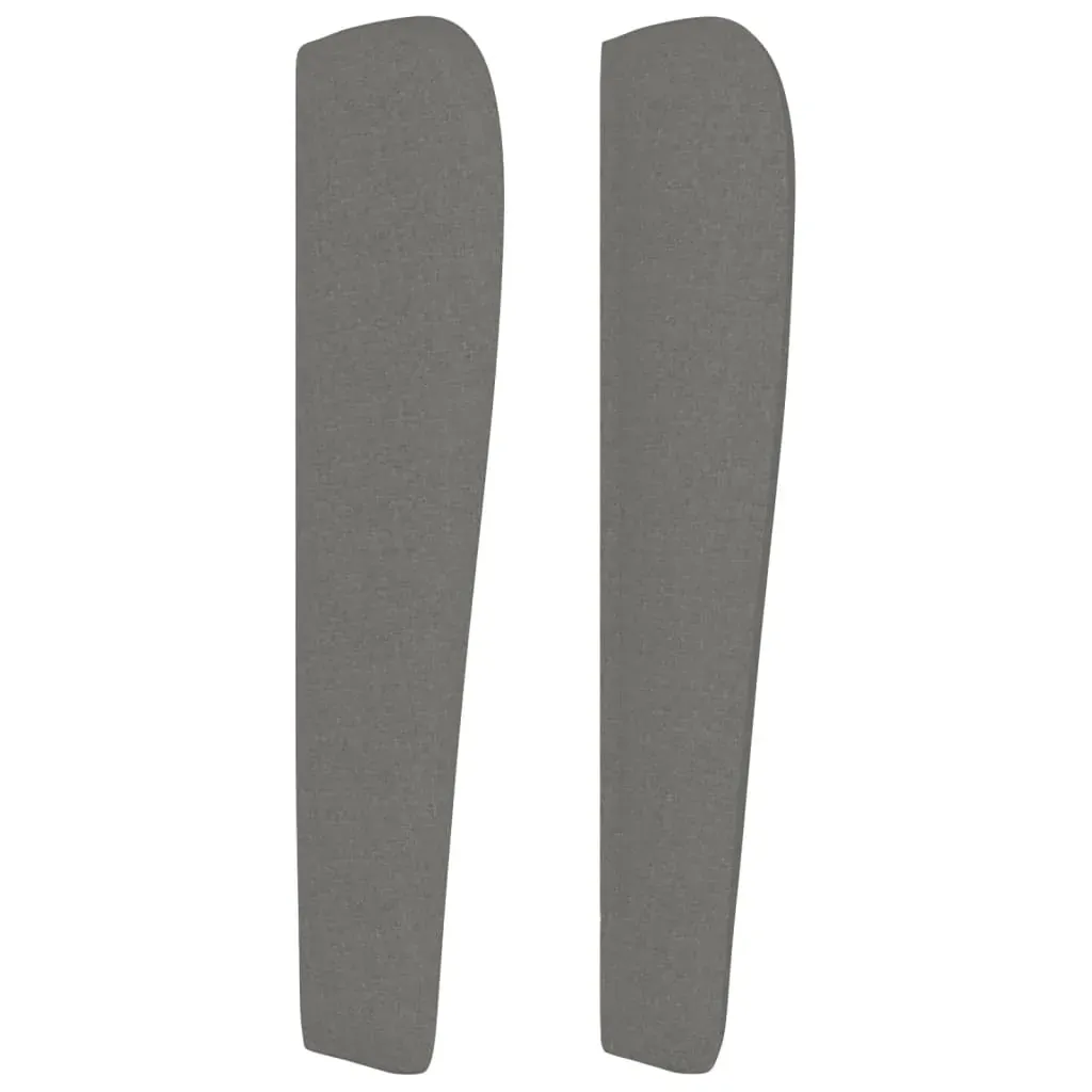 Headboard with Ears Dark Grey 203 cm Fabric Price