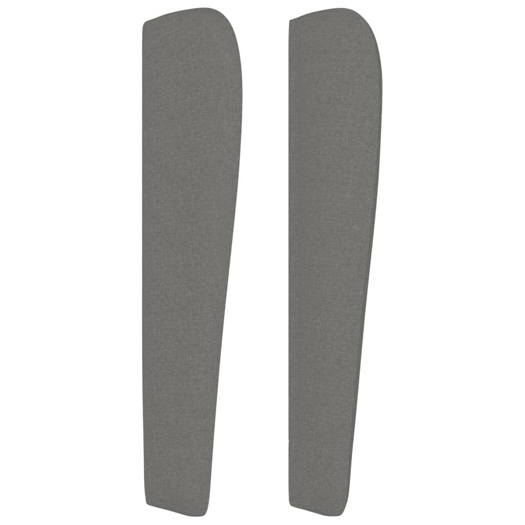 Headboard with Ears Dark Grey 203 cm Fabric Price