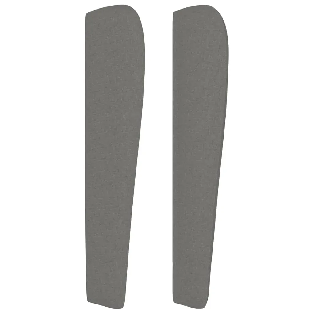 Headboard with Ears Dark Grey 203 cm Fabric Price