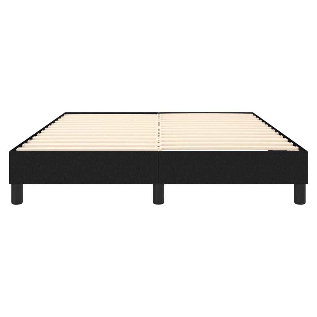 Bed Frame without Mattress Black Double Fabric Price