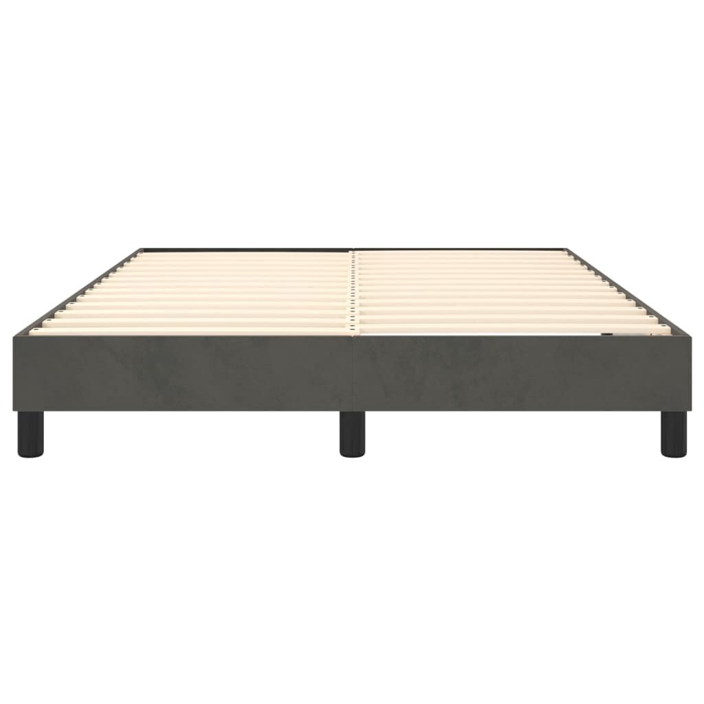 Bed Frame without Mattress Dark Grey Double Velvet Price