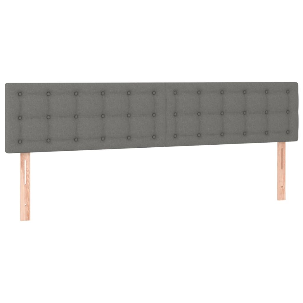 LED Headboard Dark Grey 200 cm Fabric Price