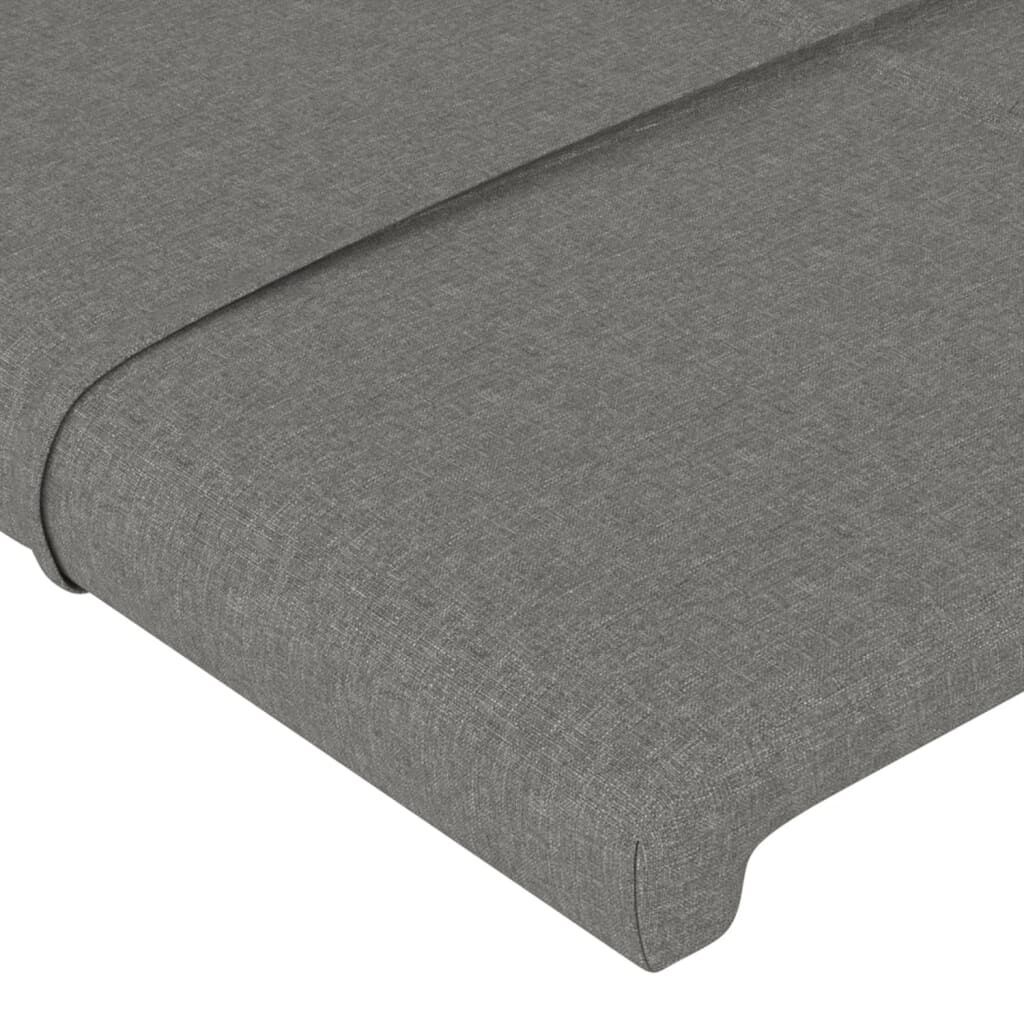 LED Headboard Dark Grey 200 cm Fabric Price
