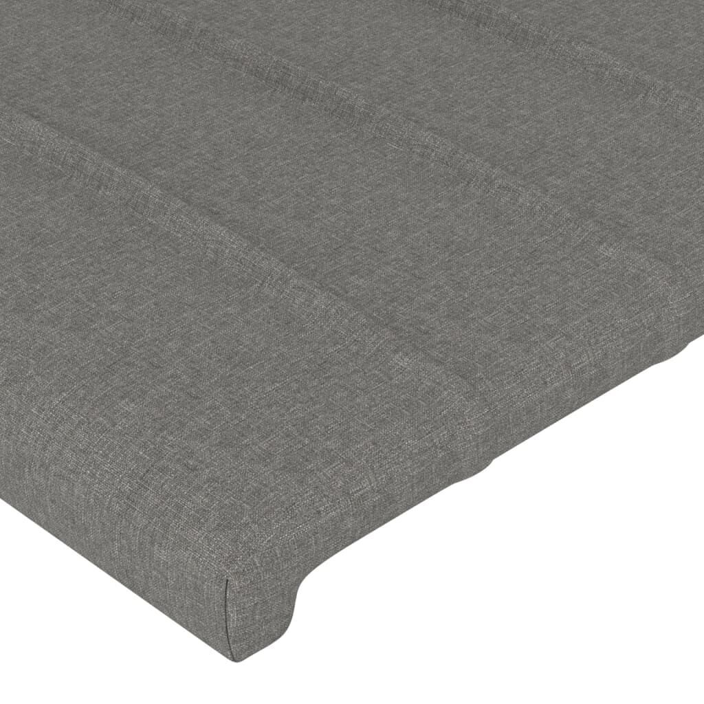 LED Headboard Dark Grey 100 cm Fabric Price